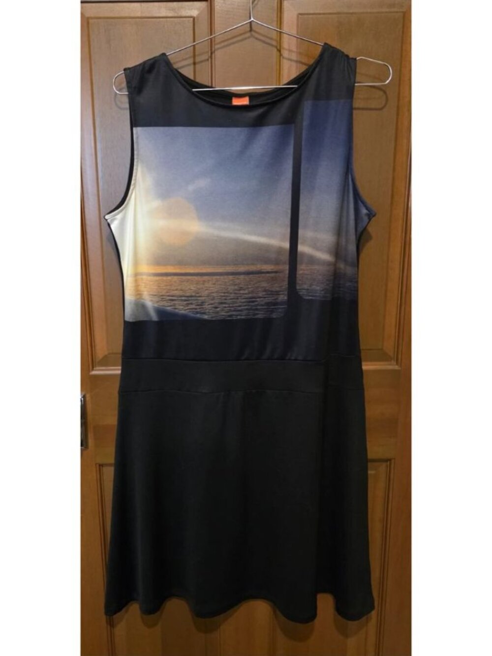 Vintage SUVA BLACK ISLAND DRESS SHIFT SIZE L